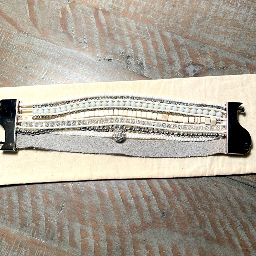 Victoria Emerson multibanded bracelet.